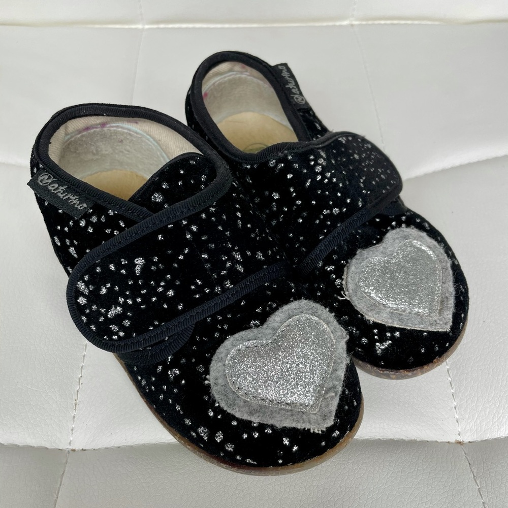 NATURINO BASSET
Cloth slipper, Black-Silver